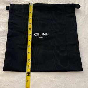 Celine Black Fabric Pouch